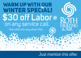 Roth $30 off Labor Winter Special