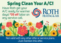 Roth $35 off Labor Spring A/C Service