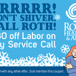 $30 off Labor on any Service Call - Roth Heating & Air
