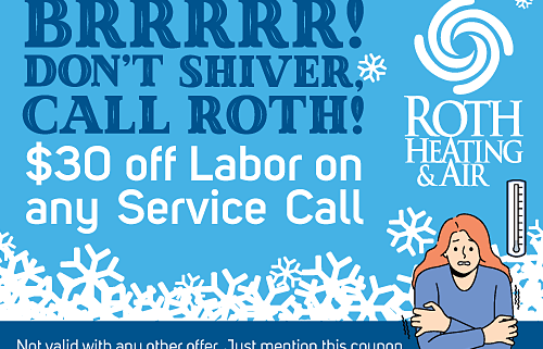 $30 off Labor on any Service Call - Roth Heating & Air