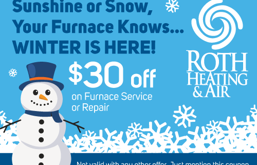 $30 off Furnace Service or Repair - Roth Heating & Air