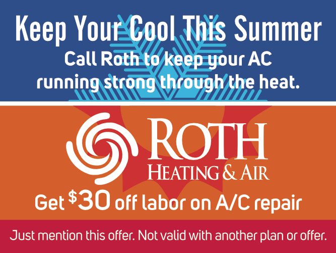 $30 Off A/C Repair Coupon - Roth Heating & Air $30 Off A/C Repair Coupon - Roth Heating & Air